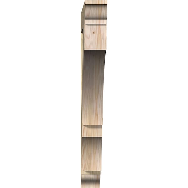 Balboa Traditional Rough Sawn Bracket, Douglas Fir, 4W X 36D X 36H